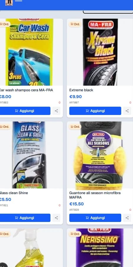 Catalogo web digitale aziendale servizio SaS canone mensile 3